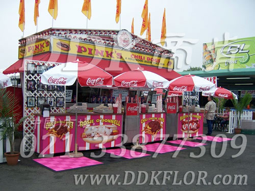 洋紅色組合安裝（25）_戶外銷售展覽展會(huì)活動(dòng)帳篷地面地板材料樣板圖片,帝肯(DDK)_8100_680（展覽地面地板材料）效果圖,會(huì)展地板,可拼接展會(huì)塑膠地板,展會(huì)地板,展會(huì)地膠,展廳塑料格柵,展廳展車地墊,展臺(tái)地板,展銷會(huì)專用地板