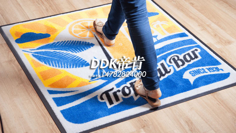 DDK提供印染技術(shù)重型定制徽標(biāo)墊廣告logo地墊